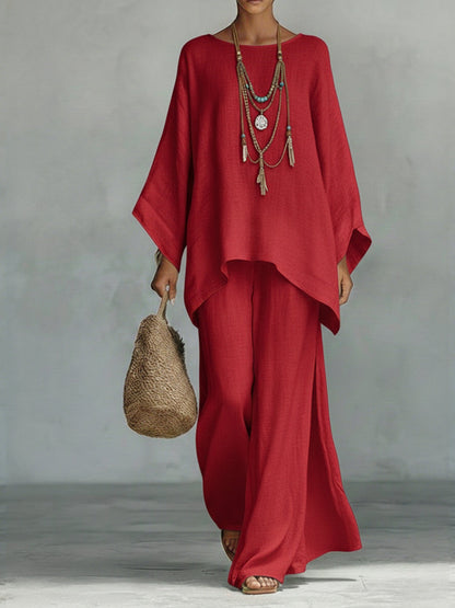 Velmara | Relaxed Wide Leg Two Piece Set