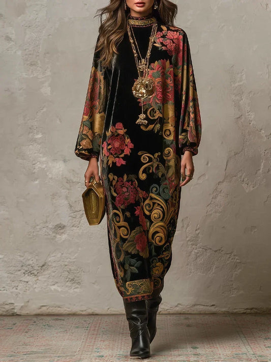 Amarielle | Floral Print High Neck Maxi Dress