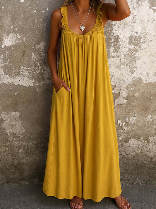 Junia | Bohemian Pocket Maxi Dress