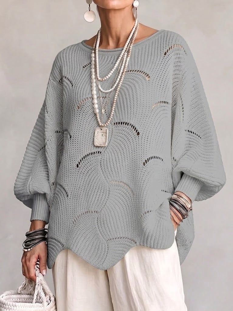 Faustina | Oversized Batwing Knit Sweater