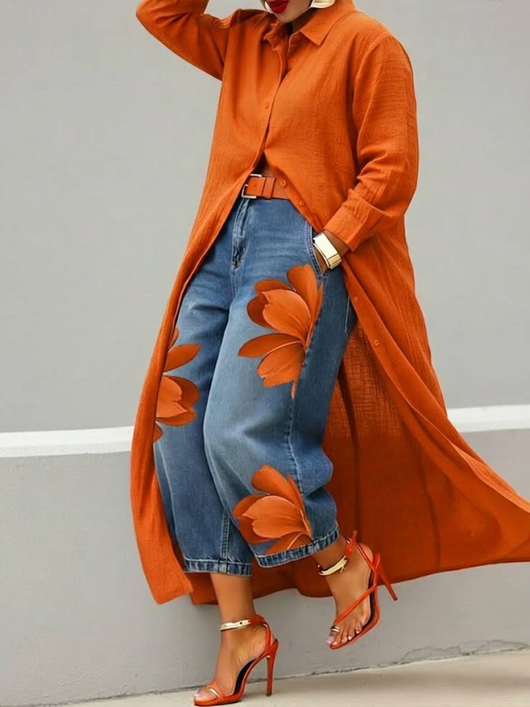 Solmirelle | Floral Denim Co Ord Set