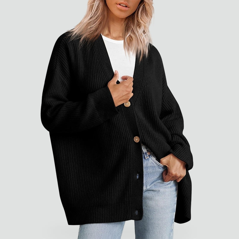 Ulloria | Relaxed Button Front Knit Cardigan
