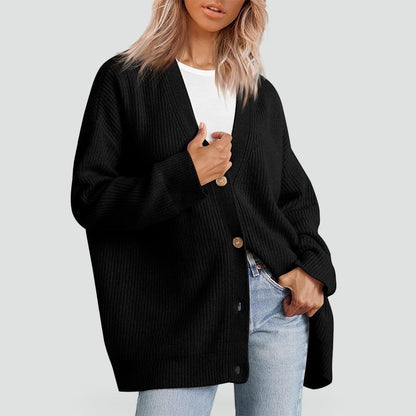 Ulloria | Relaxed Button Front Knit Cardigan