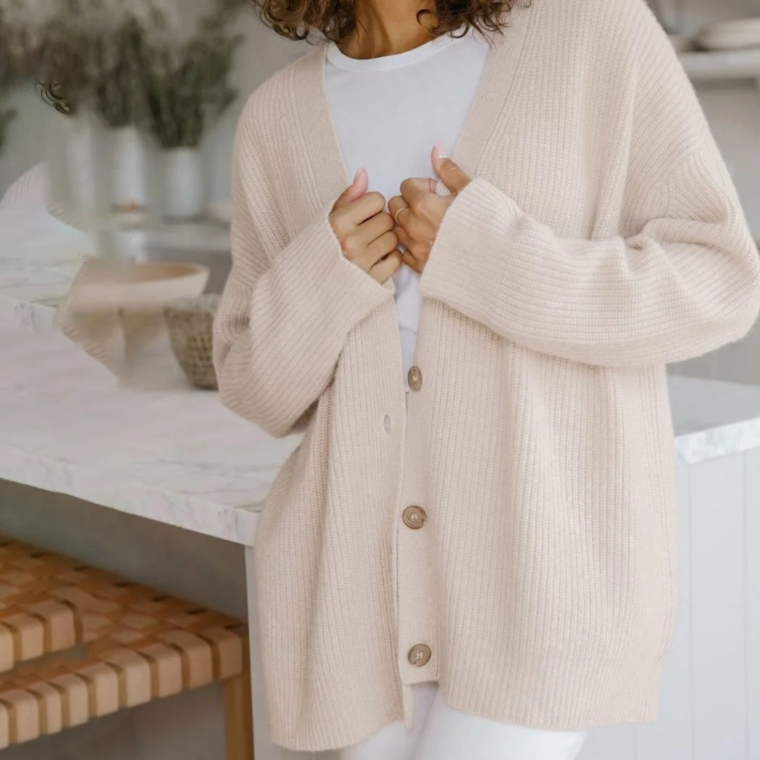 Ulloria | Relaxed Button Front Knit Cardigan