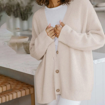 Ulloria | Relaxed Button Front Knit Cardigan