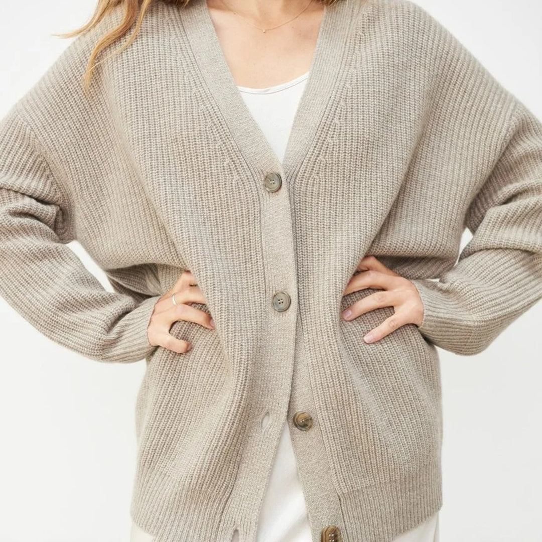 Ulloria | Relaxed Button Front Knit Cardigan