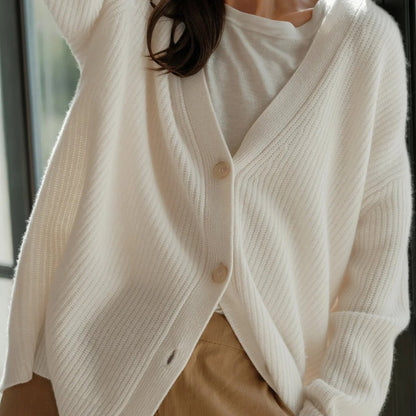 Ulloria | Relaxed Button Front Knit Cardigan