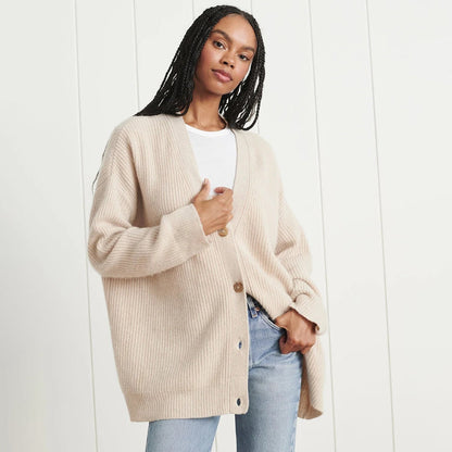 Ulloria | Relaxed Button Front Knit Cardigan