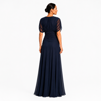 Lioraine | Flowing Ruched Evening Dress