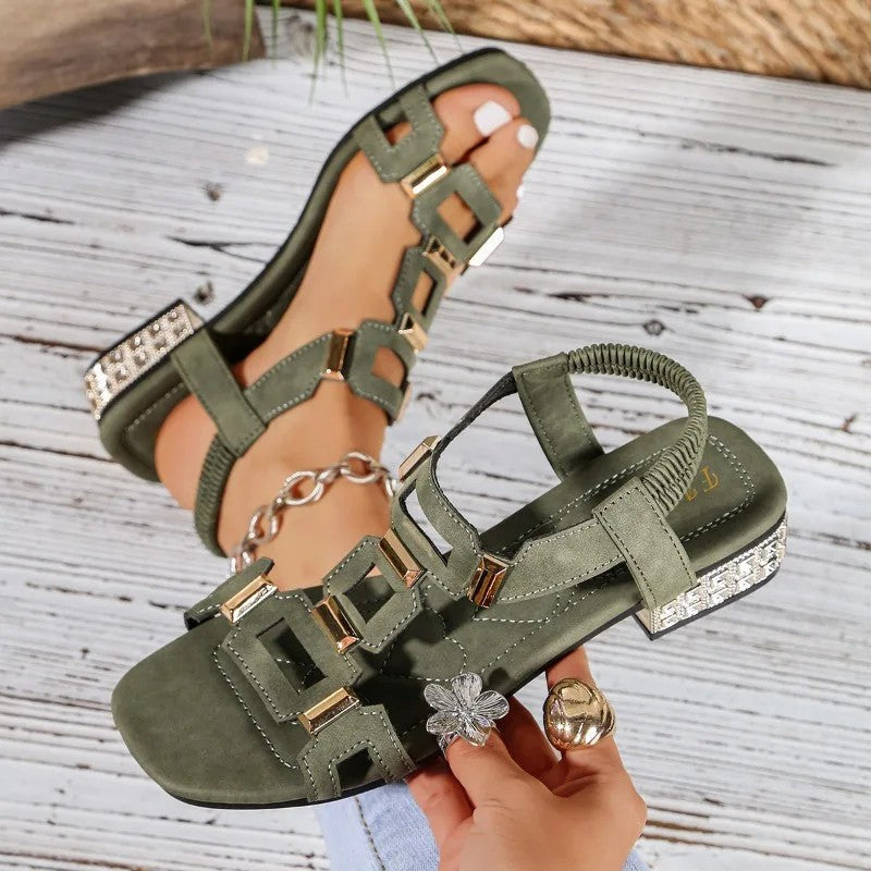 Galene | Cutout Strap Casual Sandals