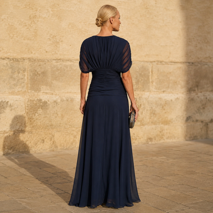 Lioraine | Flowing Ruched Evening Dress