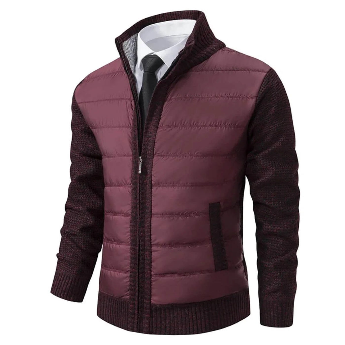 Hamish | Smart Quilted Zip Front Jacket