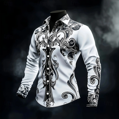 Caedmon | Baroque Print Button Shirt