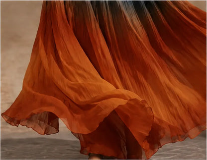 Soleia | Flowing Ombre Halter Maxi Dress