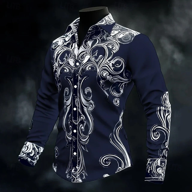 Caedmon | Baroque Print Button Shirt