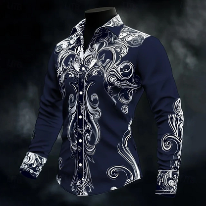 Caedmon | Baroque Print Button Shirt