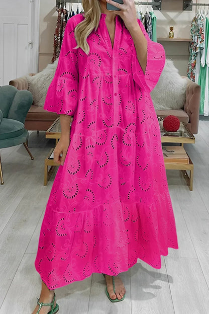 Bianca | Boho Broderie Anglaise Dress
