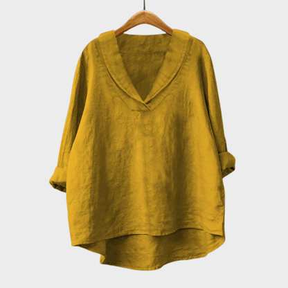 Sienna | Oversized V Neck Blouse