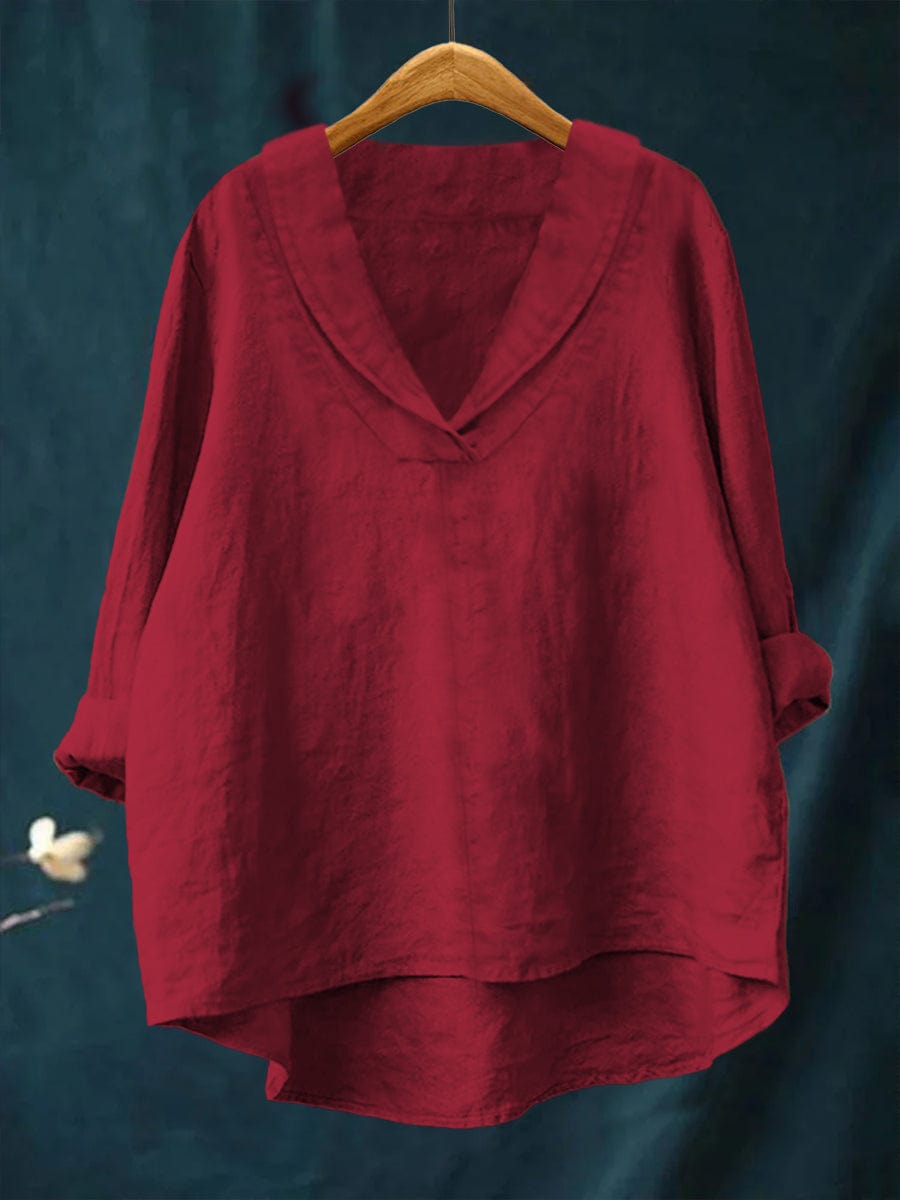 Sienna | Oversized V Neck Blouse