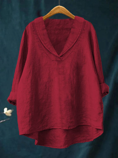 Sienna | Oversized V Neck Blouse