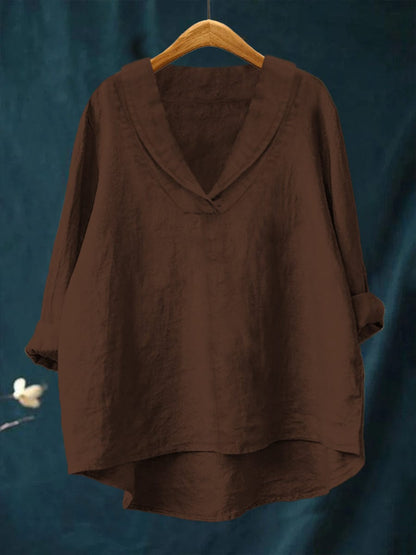 Sienna | Oversized V Neck Blouse