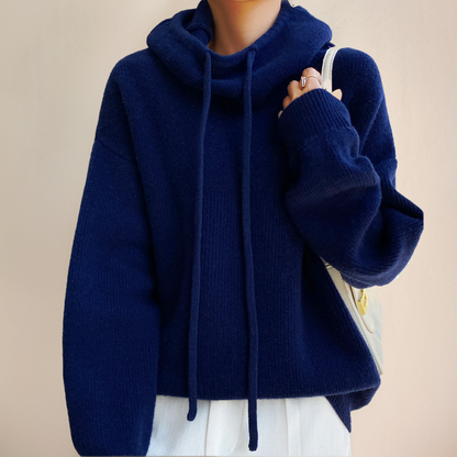 Julitta | Oversized Drawstring Knit Sweater
