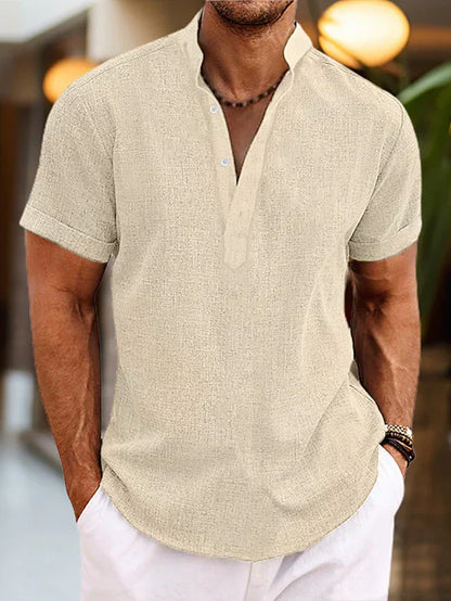 Thatcher | Relaxed Linen Feel Shirt
