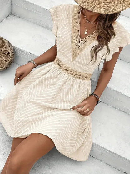 Brina | Embroidered V-Neck Summer Dress