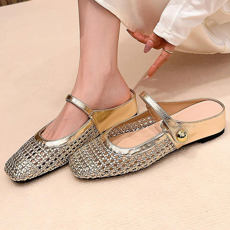 Mirethique | Braided Summer Ballet Flats