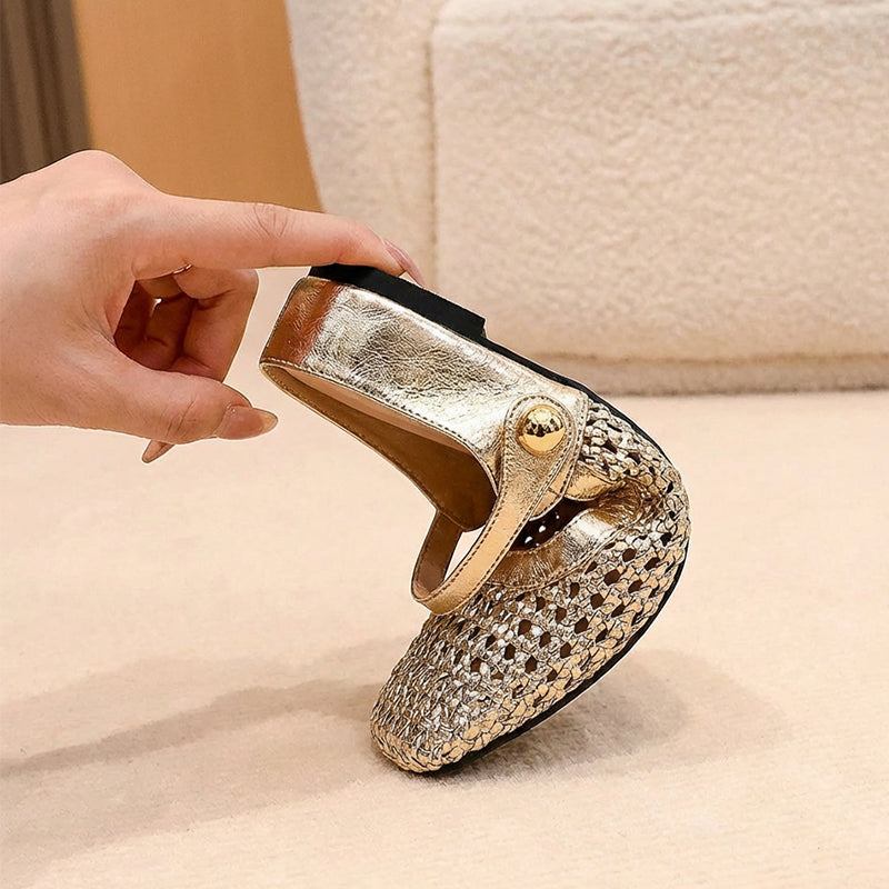 Mirethique | Braided Summer Ballet Flats