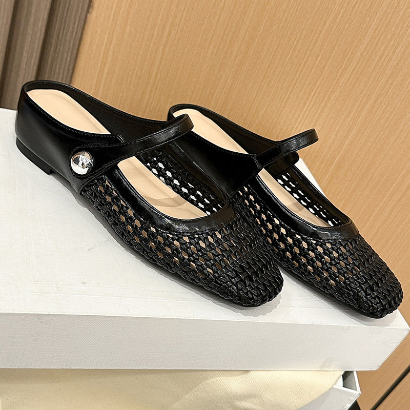 Mirethique | Braided Summer Ballet Flats