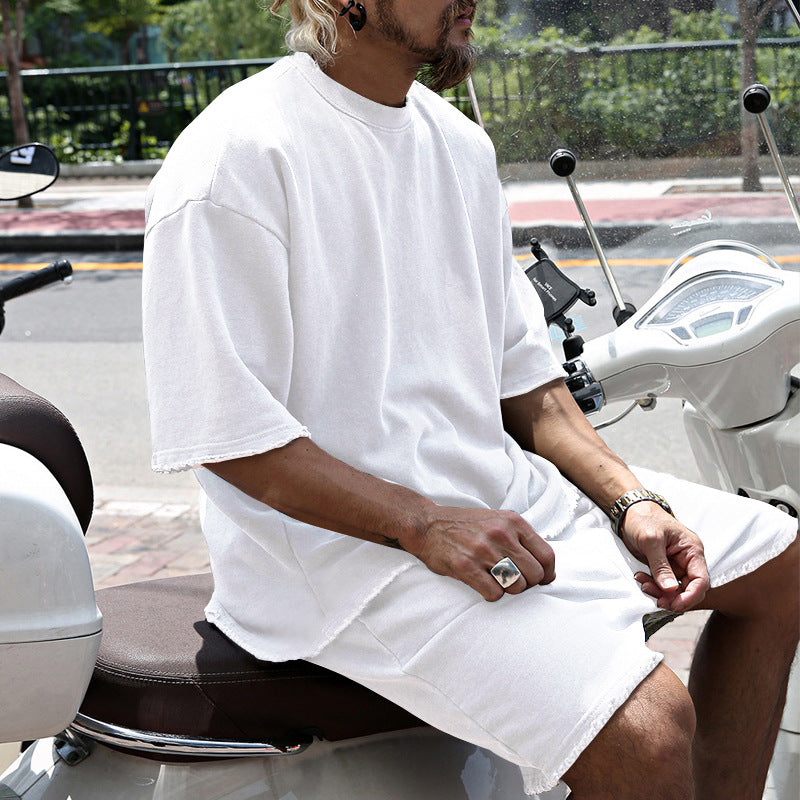 Dravique | Casual Raw Hem Two Piece Set