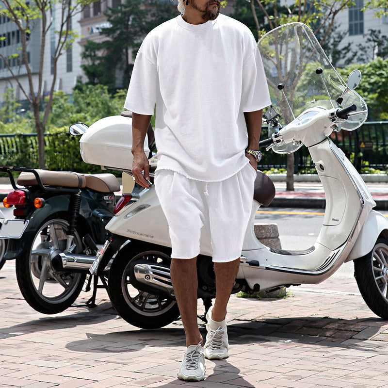 Dravique | Casual Raw Hem Two Piece Set