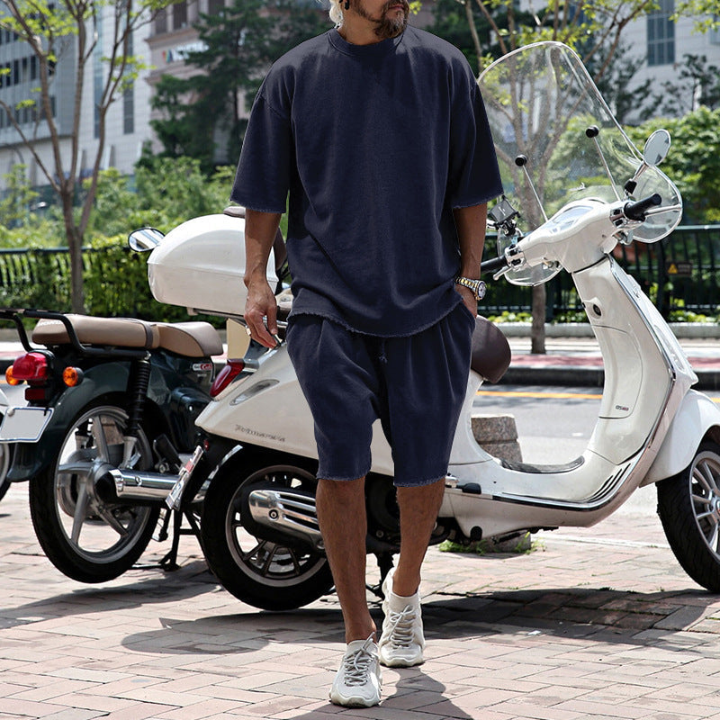 Dravique | Casual Raw Hem Two Piece Set