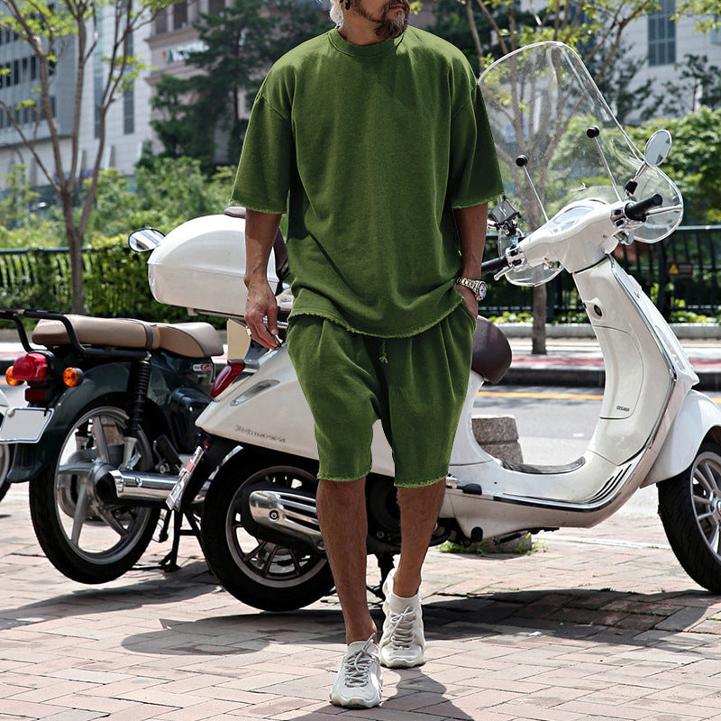 Dravique | Casual Raw Hem Two Piece Set