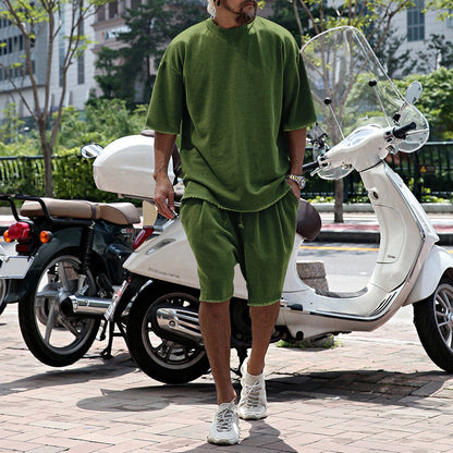 Dravique | Casual Raw Hem Two Piece Set