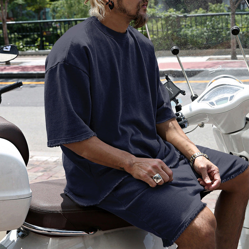 Dravique | Casual Raw Hem Two Piece Set
