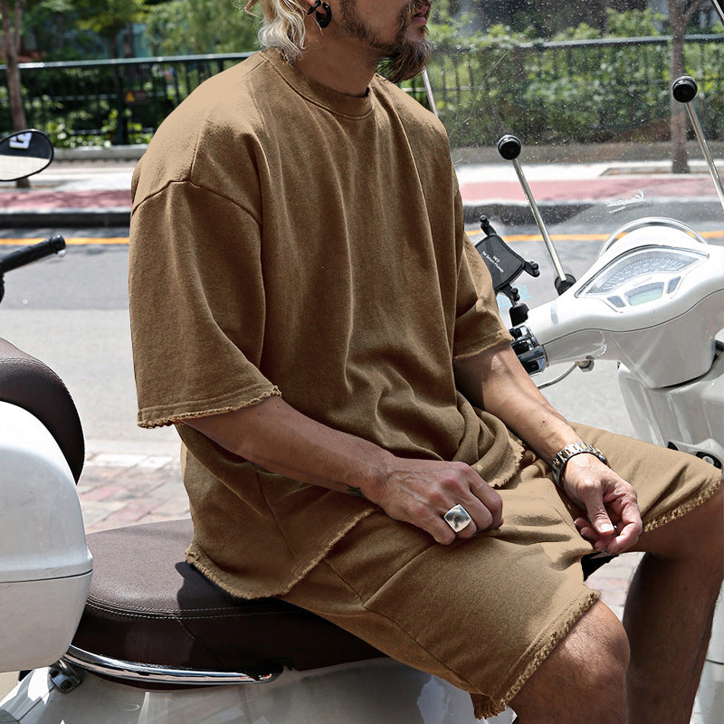 Dravique | Casual Raw Hem Two Piece Set