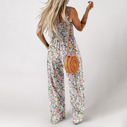 Lunavelle | Floral Wide Leg Jumpsuit