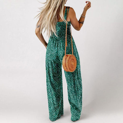 Lunavelle | Floral Wide Leg Jumpsuit