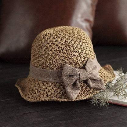 Solaria | Bow Detail Straw Sun Hat