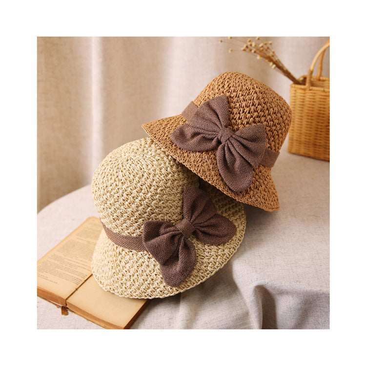 Solaria | Bow Detail Straw Sun Hat