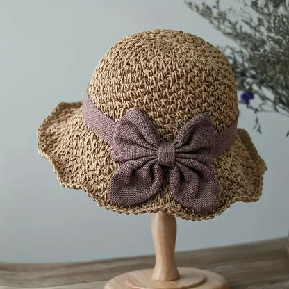 Solaria | Bow Detail Straw Sun Hat