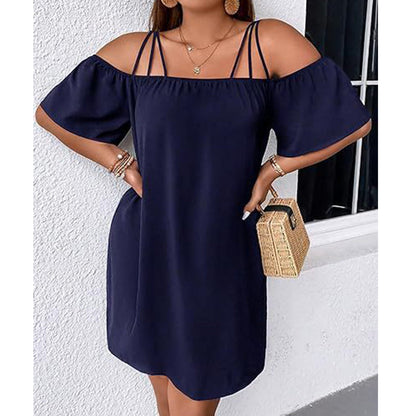 Faylinn | Off Shoulder Swing Mini Dress