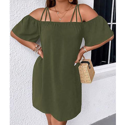 Faylinn | Off Shoulder Swing Mini Dress