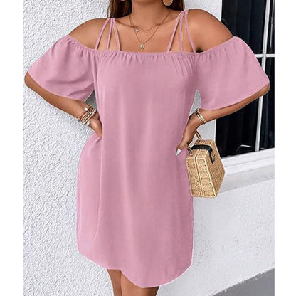 Faylinn | Off Shoulder Swing Mini Dress