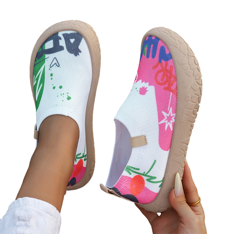 Marenna | Artistic Print Comfort Slip Ons