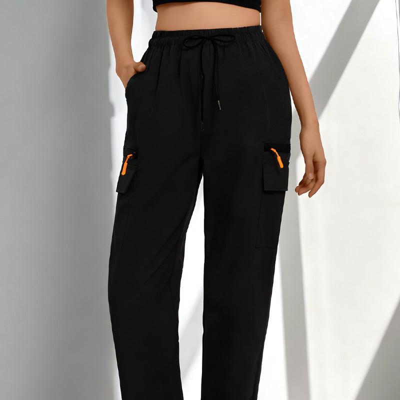 Brinley | Drawstring Utility Cargo Trousers
