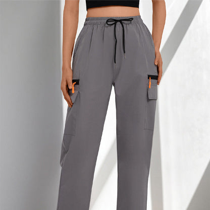 Brinley | Drawstring Utility Cargo Trousers