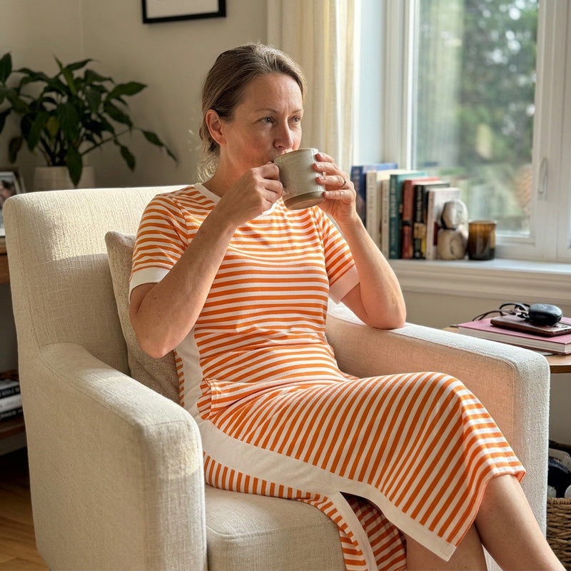Petunia | Striped Casual Midi Dress